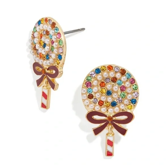 Lollipop Candy Drop Earrings - Picture 2 of 4